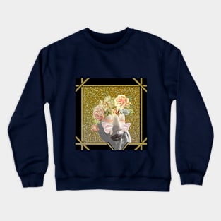 Gold Woman Deco Crewneck Sweatshirt